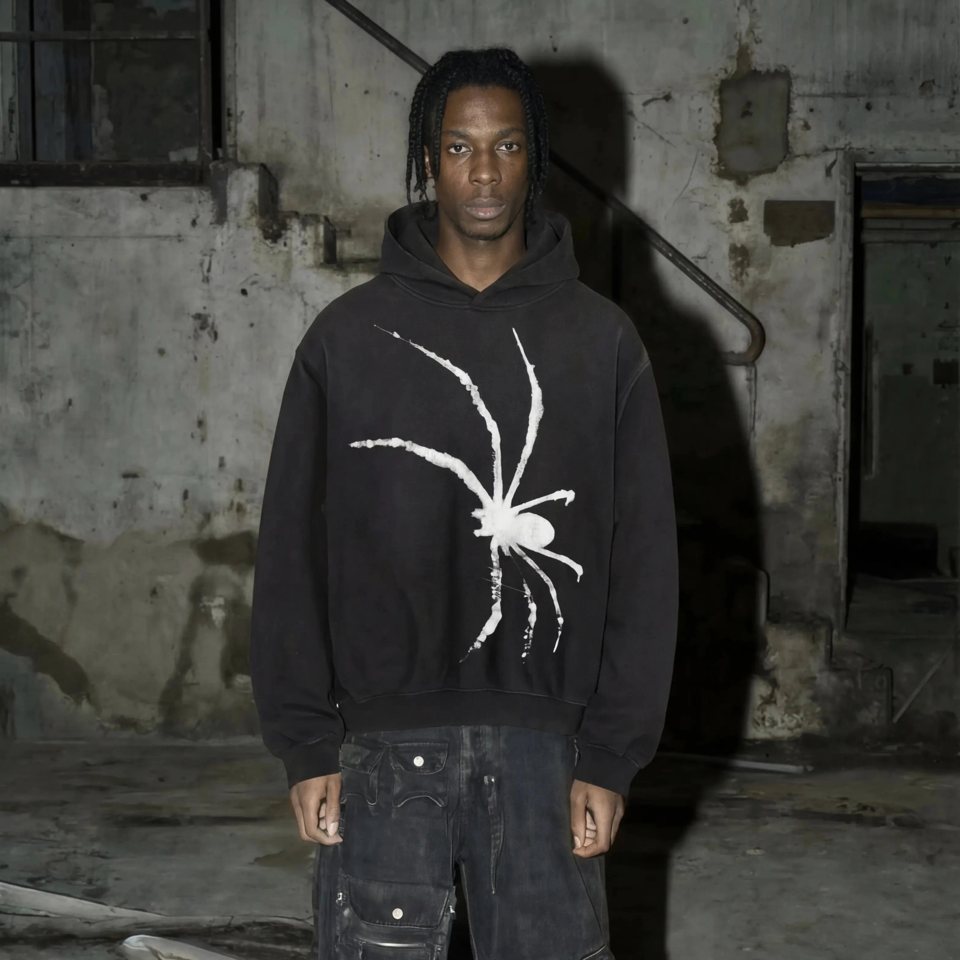 “null” spider hoodie