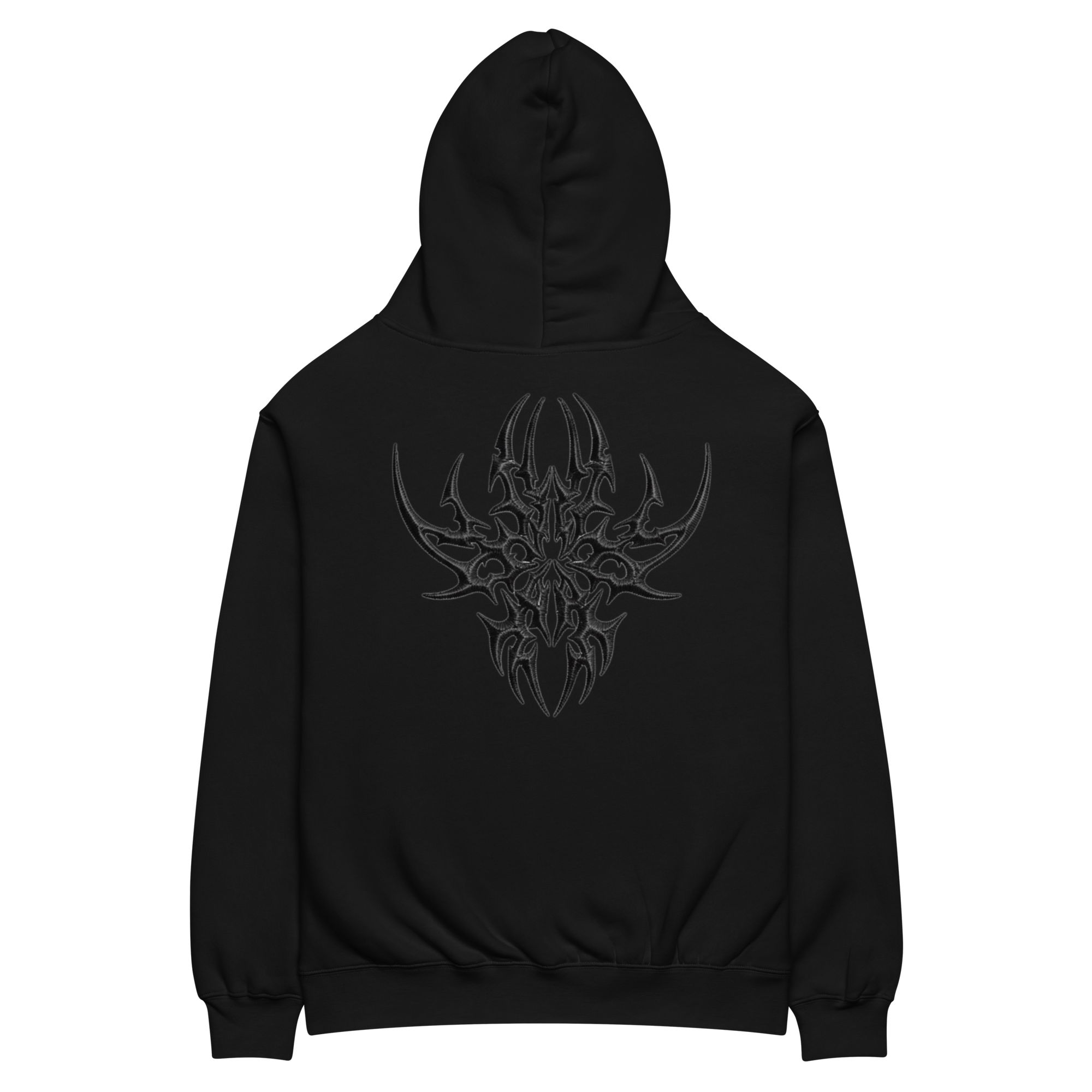 Lumevra CYBER COLLECTION Oversized Cotton x Fleece Black Hoodie - Lumevra - 