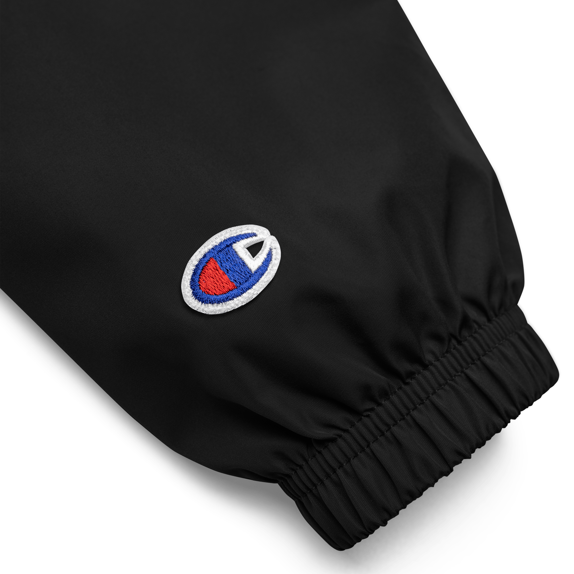 Lumevra x Champion CYBER COLLECTION Embroidered Black Packable Jacket - Lumevra - 