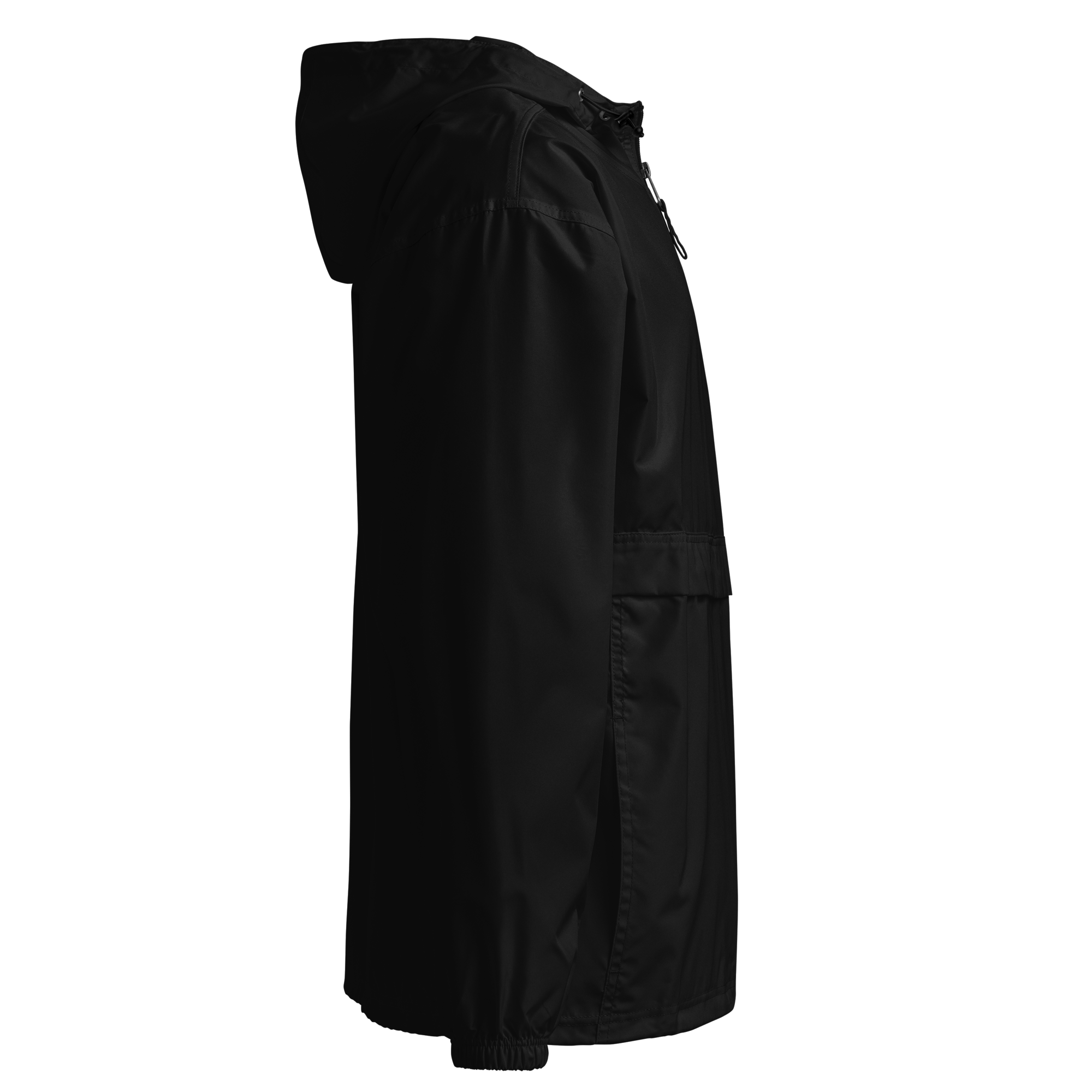 Lumevra x Champion CYBER COLLECTION Embroidered Black Packable Jacket - Lumevra - 